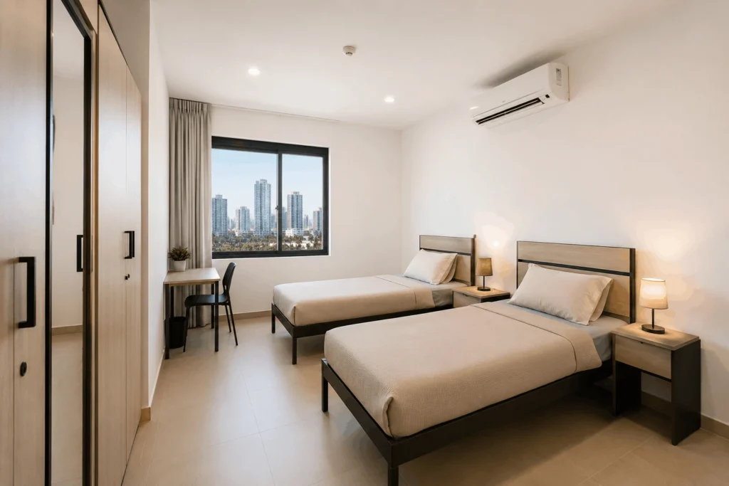 Clean and managed staff accommodation in Dubai
